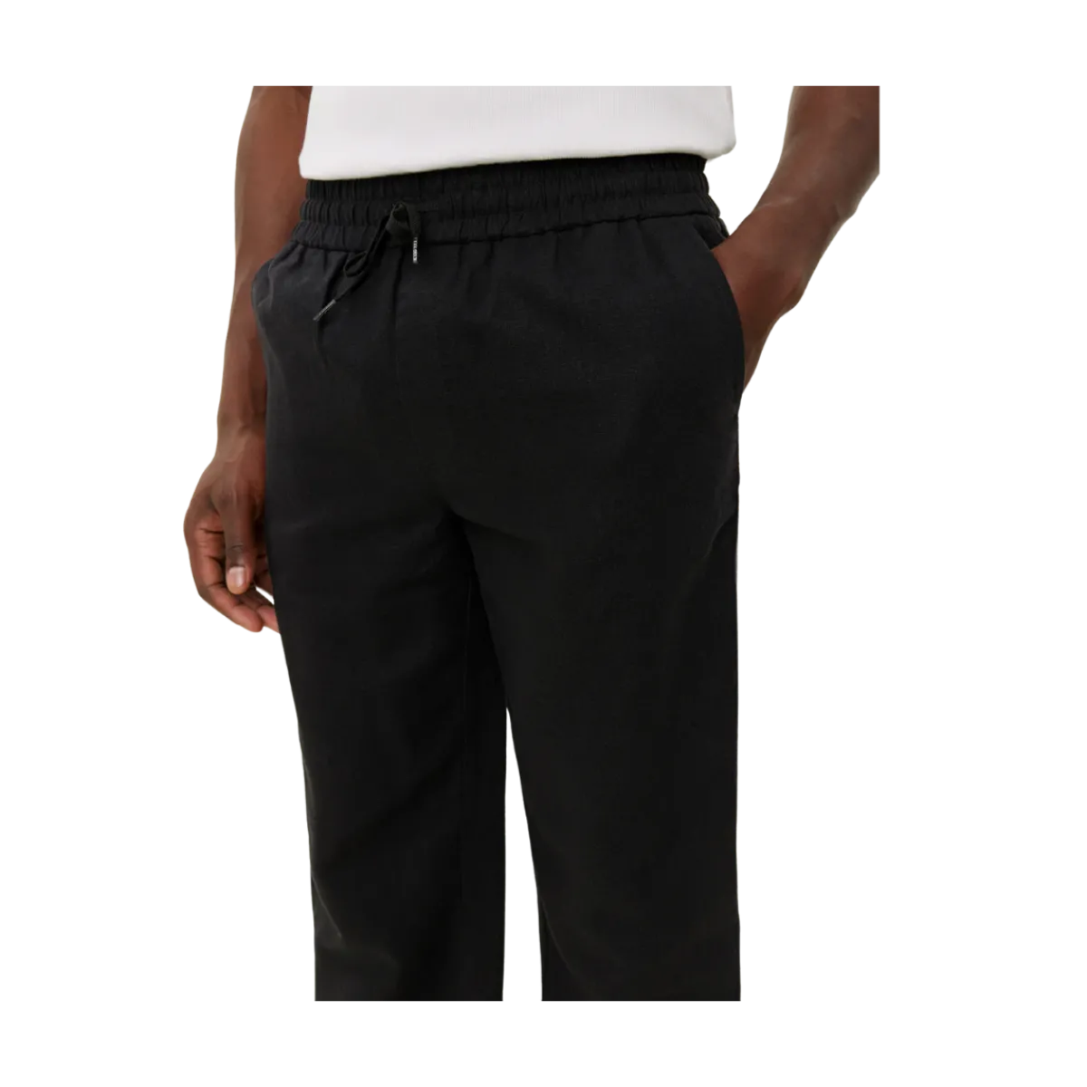 Hot Les Deux Patrick Linen Pant - Black