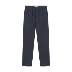 New Les Deux Patrick Linen Pant - Dark Navy
