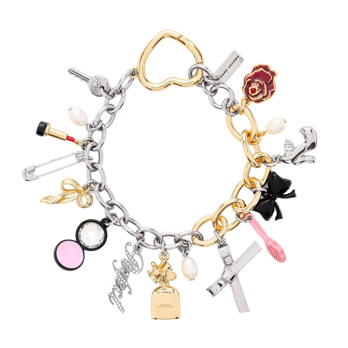 New Marc Jacobs Perfect Charm Bracelet - Silver/Multi