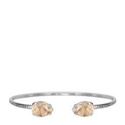 Hot Caroline Svedbom Petite Drop Bracelet Rhodium - 4001 Golden Shadow