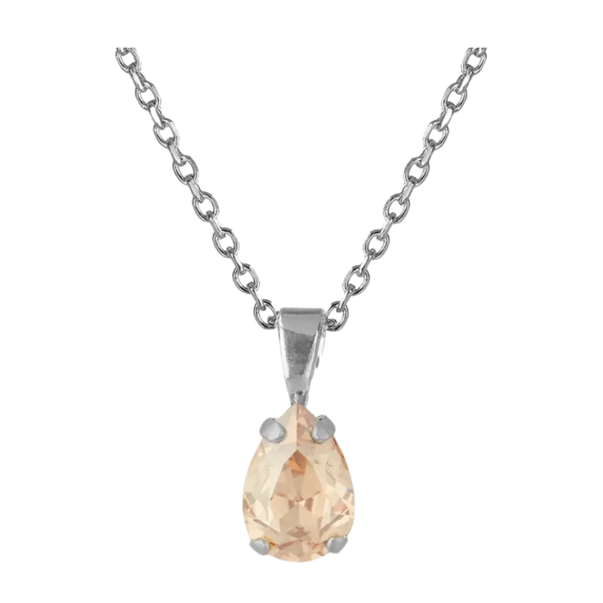 New Caroline Svedbom Petite Drop Necklace Rhodium - 4001 Golden Shadow