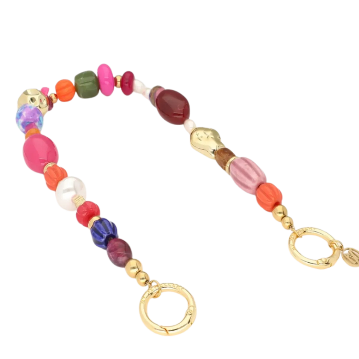 Best My Jewellery Phone cord chunky beads - Gold