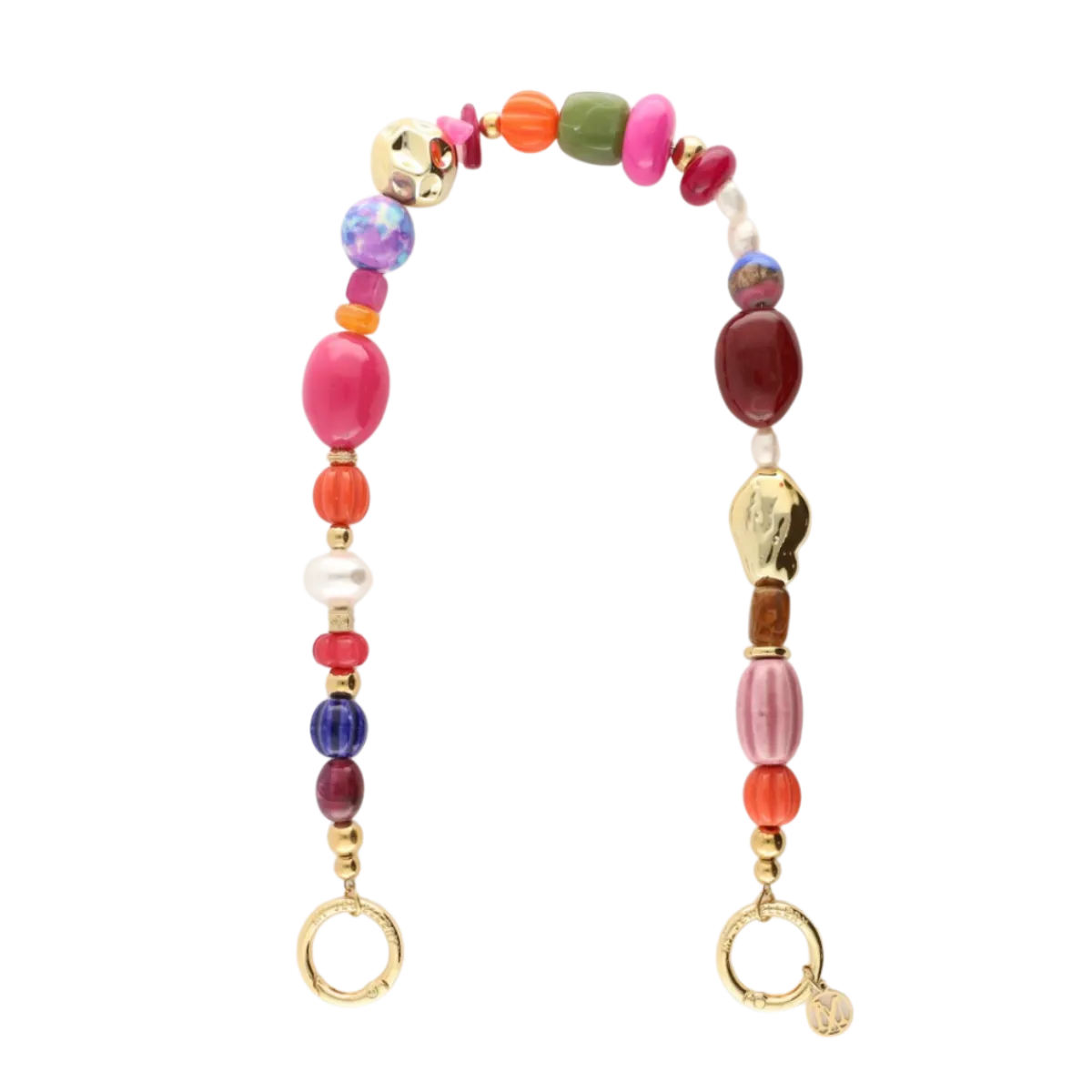Best My Jewellery Phone cord chunky beads - Gold