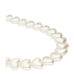 Hot My Jewellery Phone cord pearl hearts - 1200 Gold