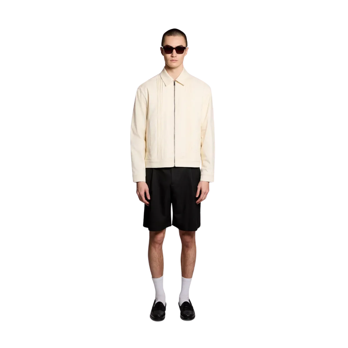 New Lyle & Scott Pintuck Jacket - Radiant Ecru