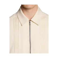 New Lyle & Scott Pintuck Jacket - Radiant Ecru