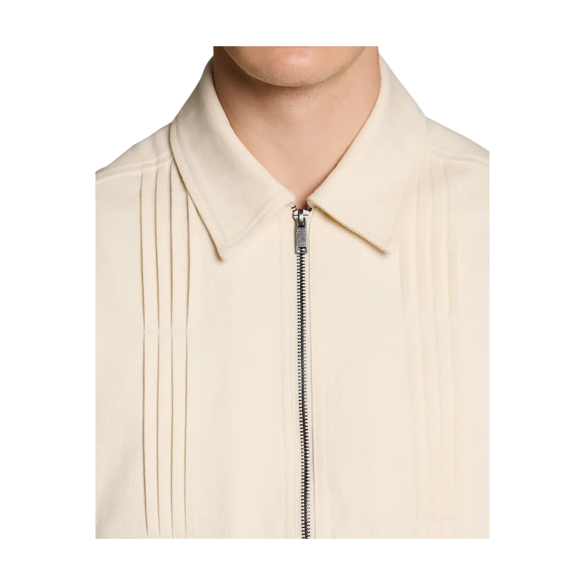 New Lyle & Scott Pintuck Jacket - Radiant Ecru