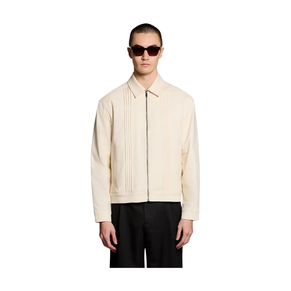 New Lyle & Scott Pintuck Jacket - Radiant Ecru