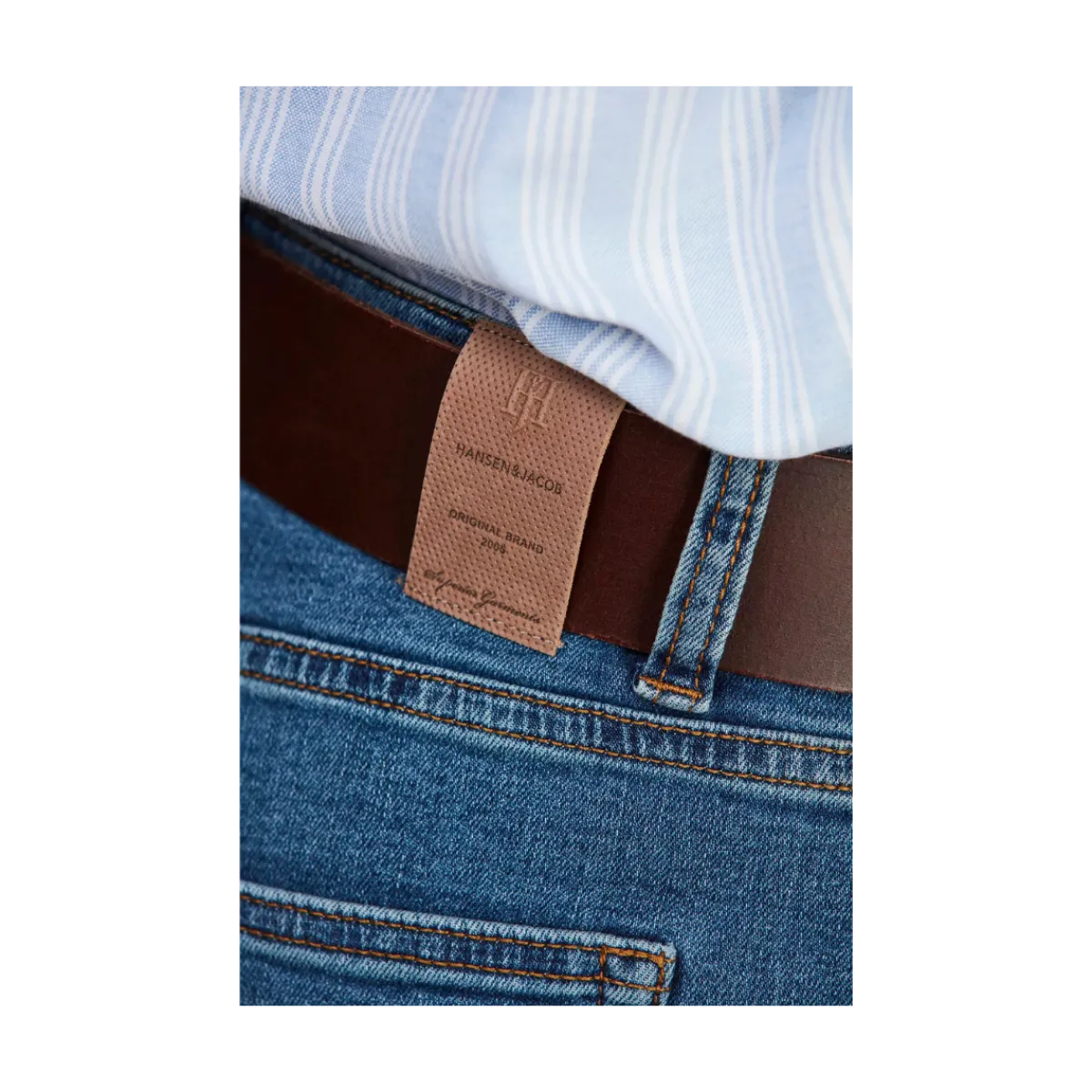 Hot Hansen & Jacob 5-Pkt Cape Town Silk Touch - Blue