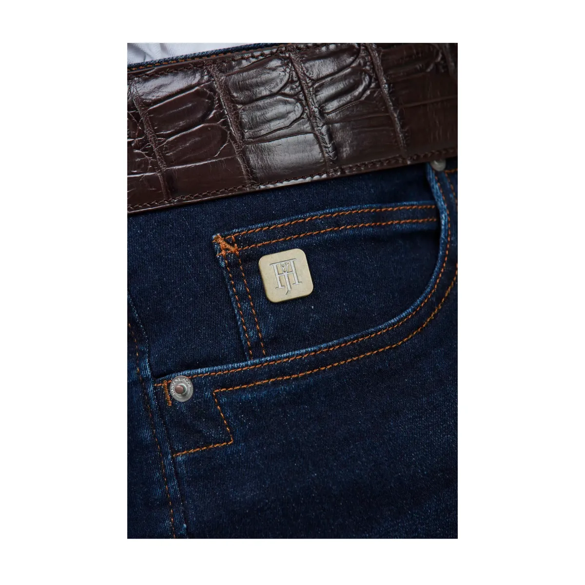 Sale Hansen & Jacob 5-PKT CLASSIC DENIM - 45 Mid blue