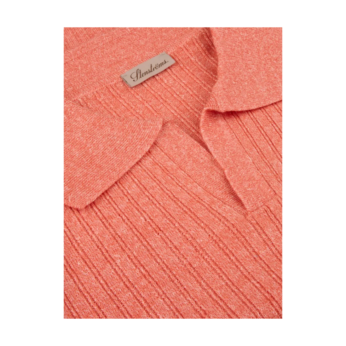 Online Stenströms Poo Shirt Knitted Ribbed - Orange