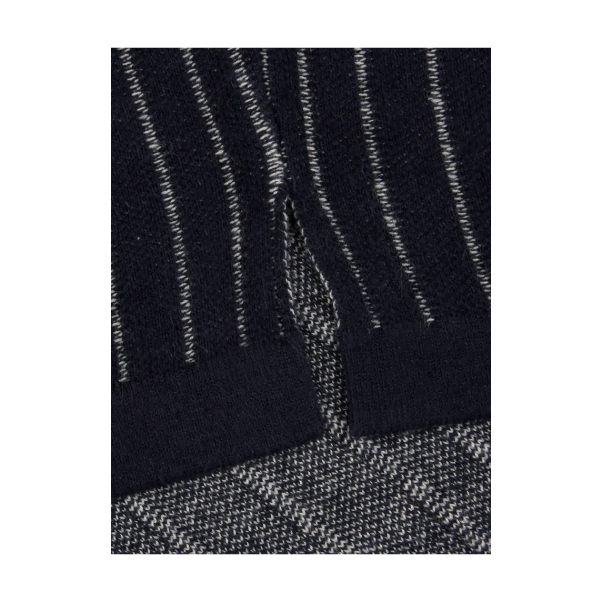 Outlet Stenströms Poo hirt Knitted triped - Navy tripe