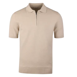 Hot Stenströms Poo hirt Knitted Zip Texture Organic Cotton - ight beige