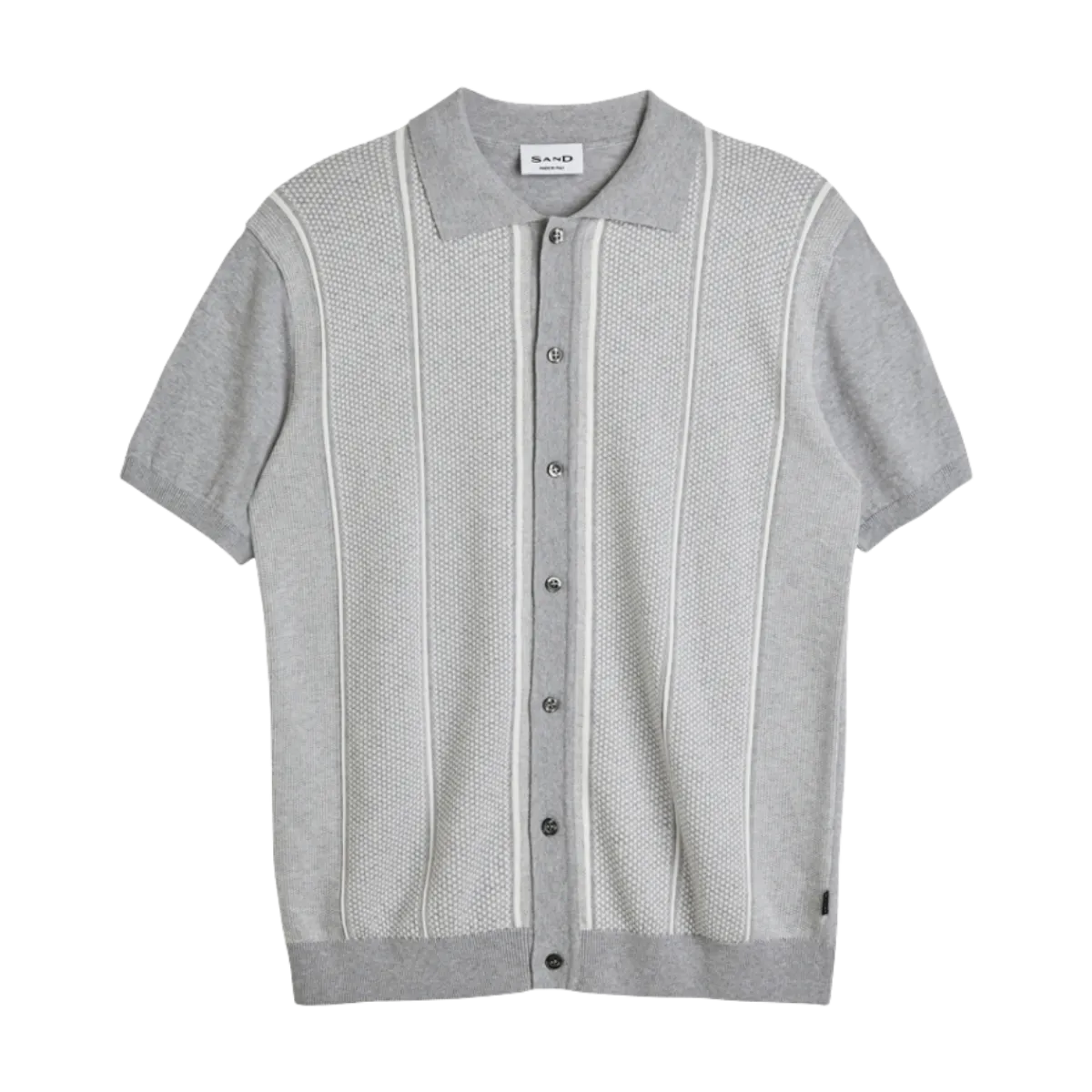 Clearance SAND 5629 Poo hirt - ight Grey Pattern