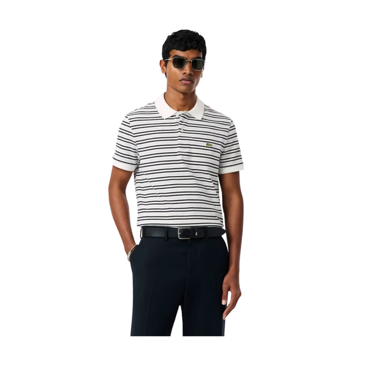 Discount Lacoste Polos Homme - Blackbird/Flour