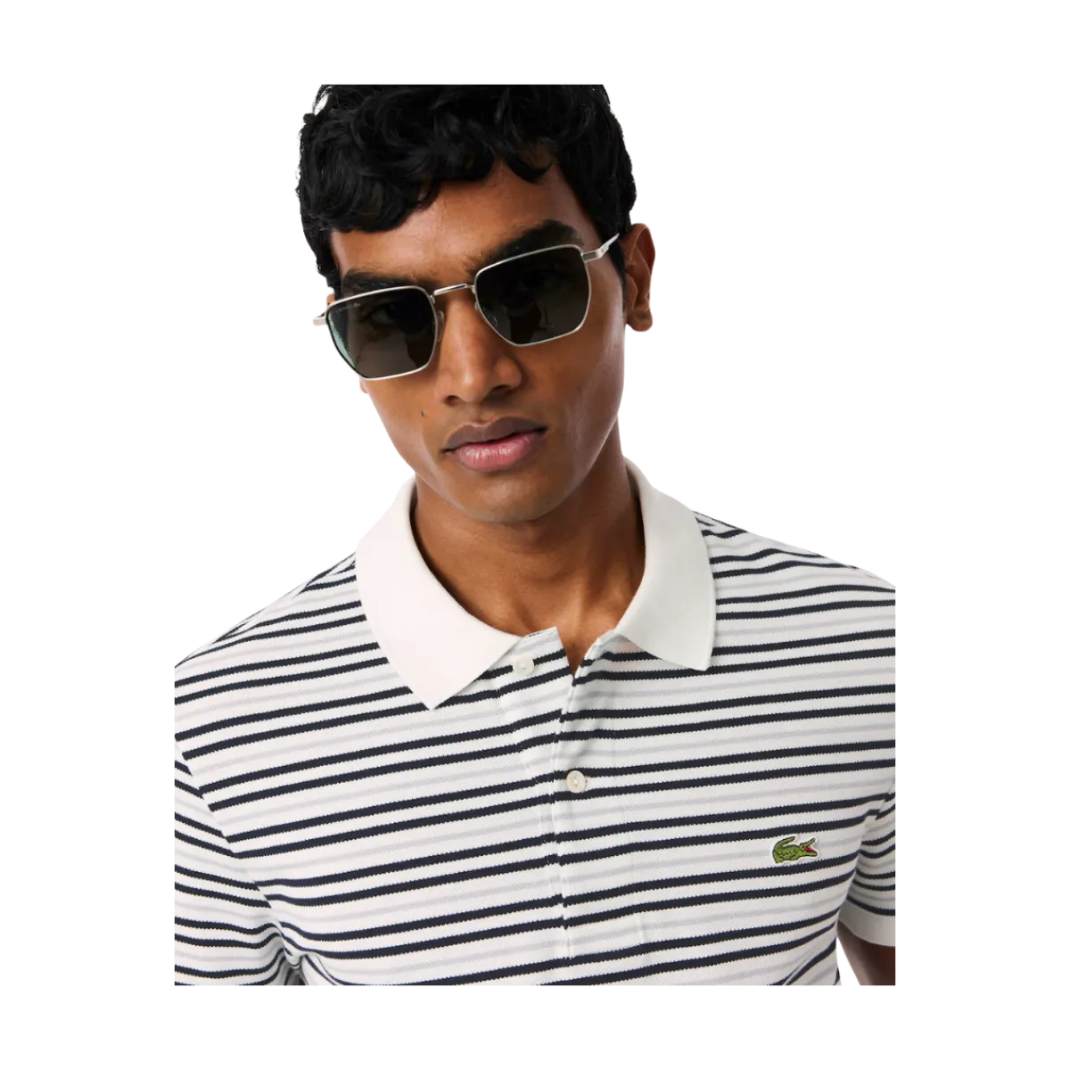 Discount Lacoste Polos Homme - Blackbird/Flour
