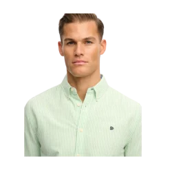 Discount Superdry Preppy Oxford L/S Shirt - int Stripe