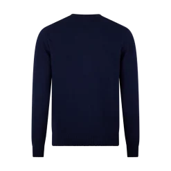 Outlet Stenströms Pullover Knitted Crew Neck - Navy