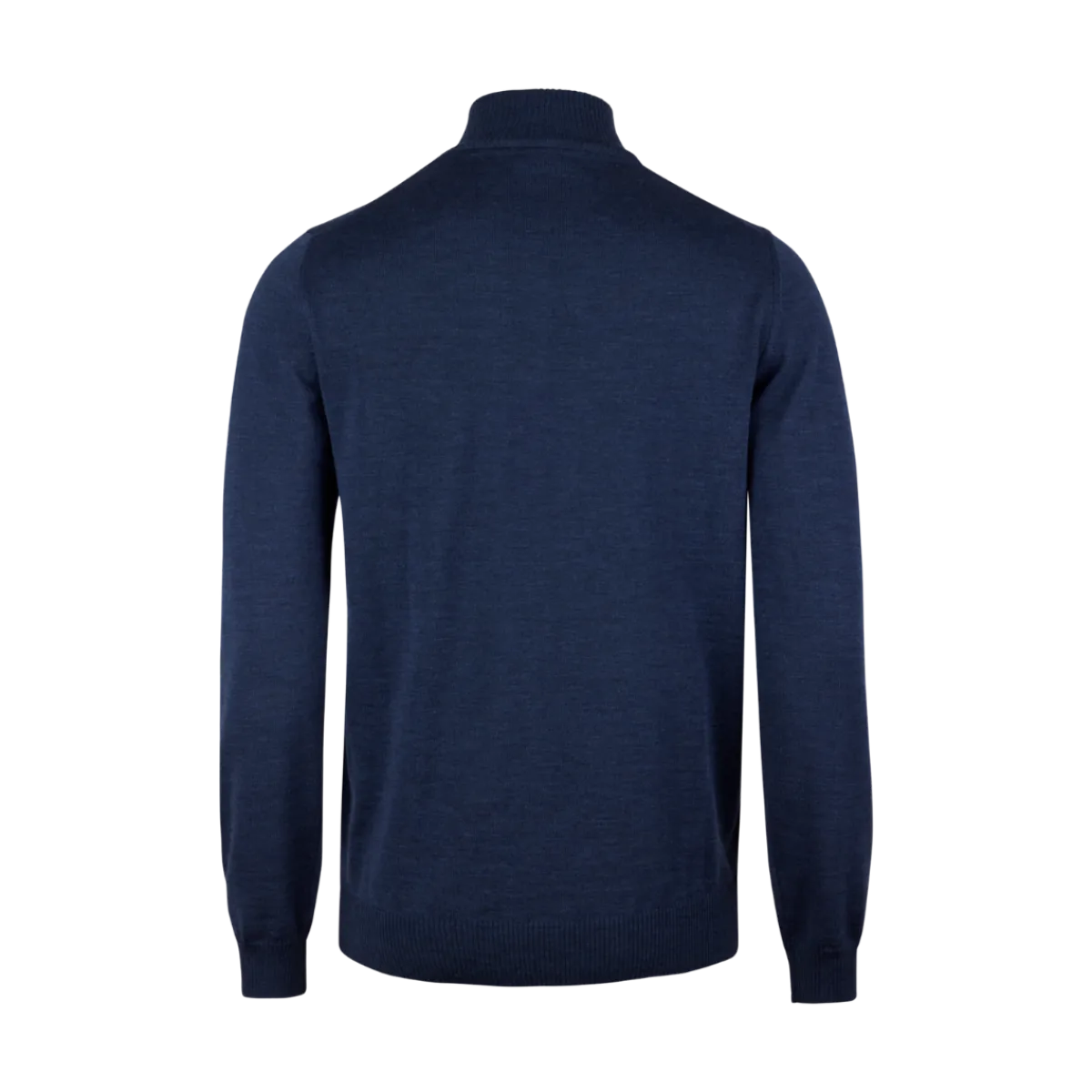 Clearance Stenströms Pullover Knitted Half Zip - Dark Blue