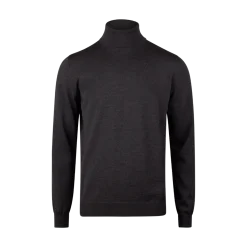 Stenströms Puover Knitted Ro Neck - Dark Brown