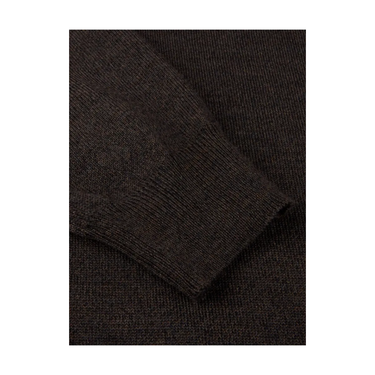 Stenströms Puover Knitted Ro Neck - Dark Brown
