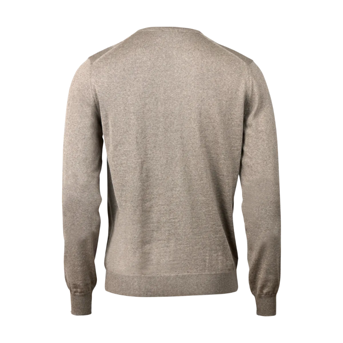 Best Stenströms Pullover Knitted V-Neck Merino Wool - Light Brown