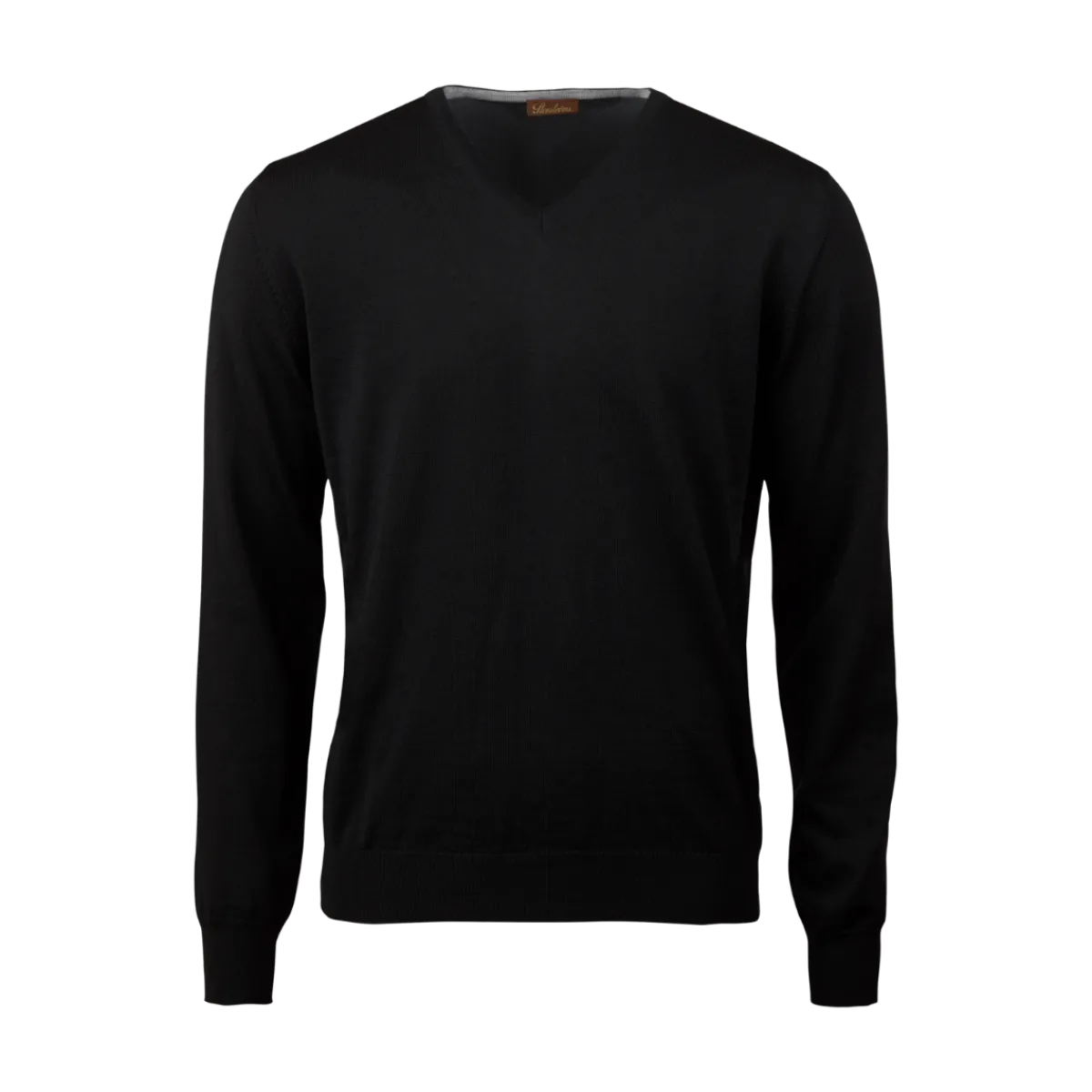 Sale Stenströms Pullover Knitted V-Neck erino Wool - Black