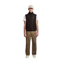 Outlet Lyle & Scott Quilted Gilet - Jet Black