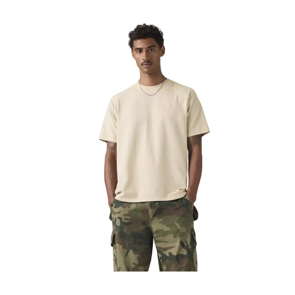 Sale Levi's Red Tab Vintage Tee - Garent Dye Puice tone