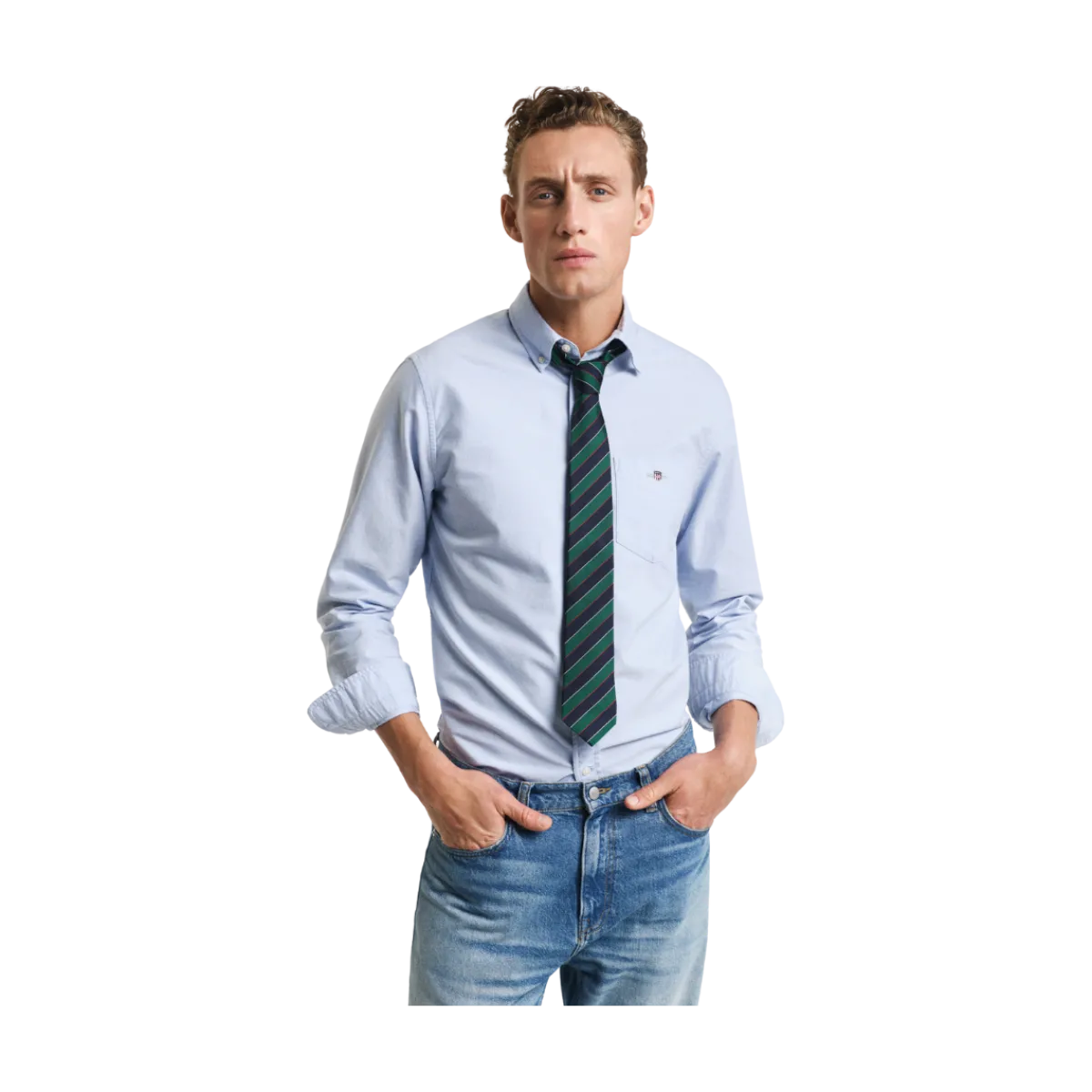 Gant Reg Claic Oxford hirt - 455 Light Blue