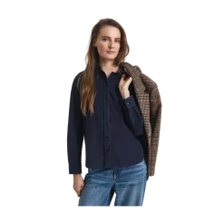 Gant Reg Cord Shirt - Evening Blue