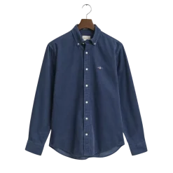 Discount Gant Reg Corduroy Shirt - Naval Blue