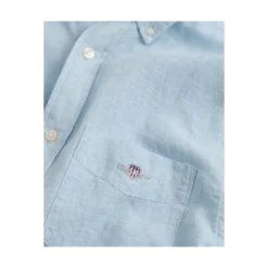 Discount Gant Reg Cotton inen Shirt - Fresh Bue