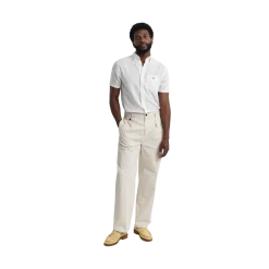 Online Gant Reg Cotton inen hirt - White