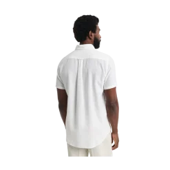 Online Gant Reg Cotton inen hirt - White