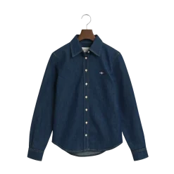 Gant Reg Denim Shirt - Dark Blue