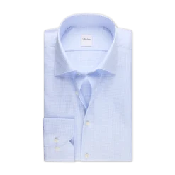 Hot Stenströms Regular C77 RM cuff - Light blue check