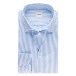 Outlet Stenströms Regular C75 RM cuff - Light Blue Stripe