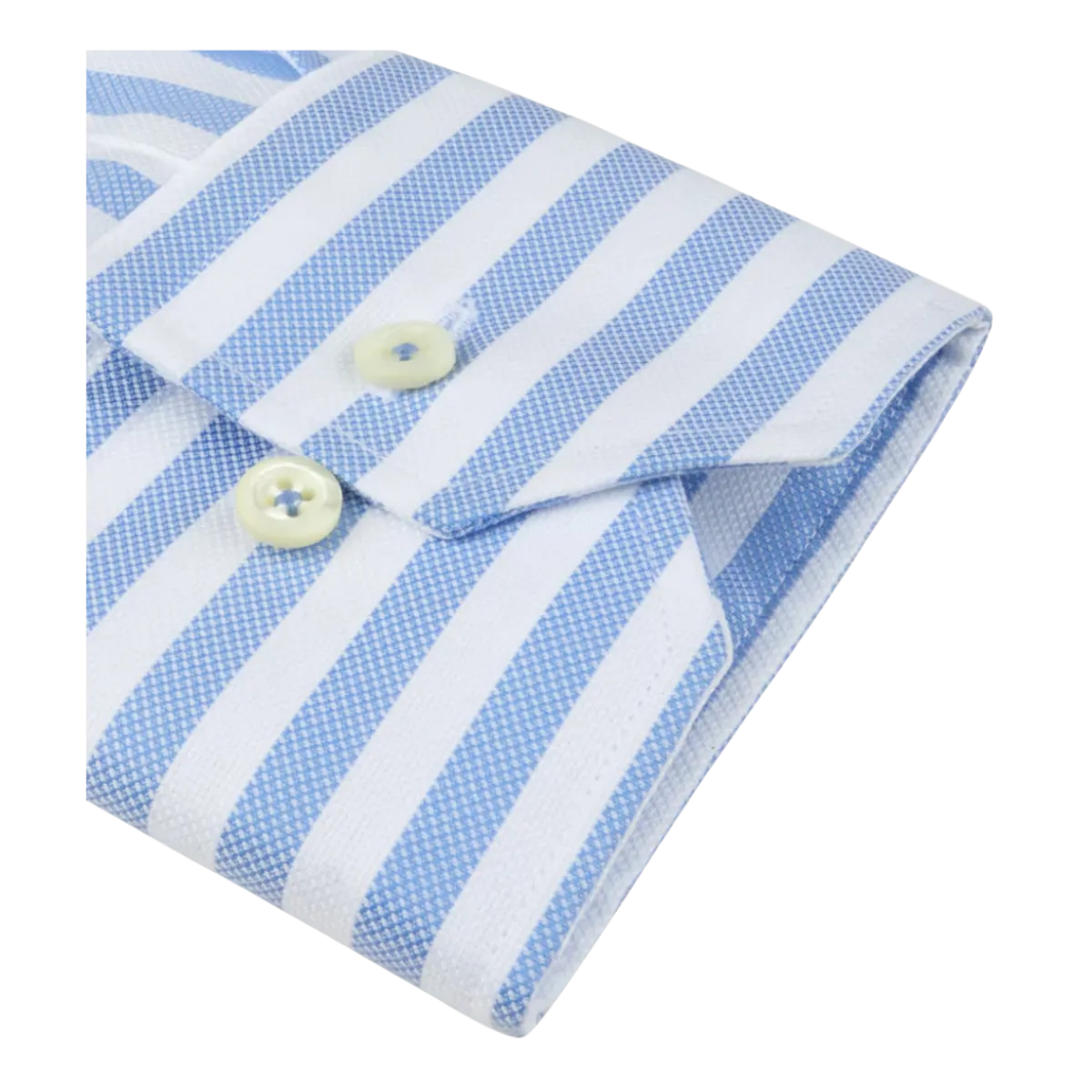Best Stenströms Regular C75 RM cuff - Light blue stripe