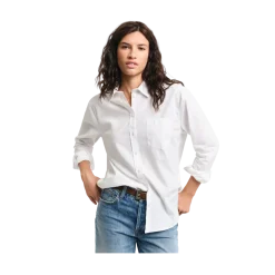 Online Gant Relaxed Classic Poplin Shirt - White