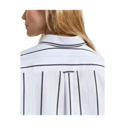 Gant Relaxed Classic Poplin Striped Shirt - Light Blue
