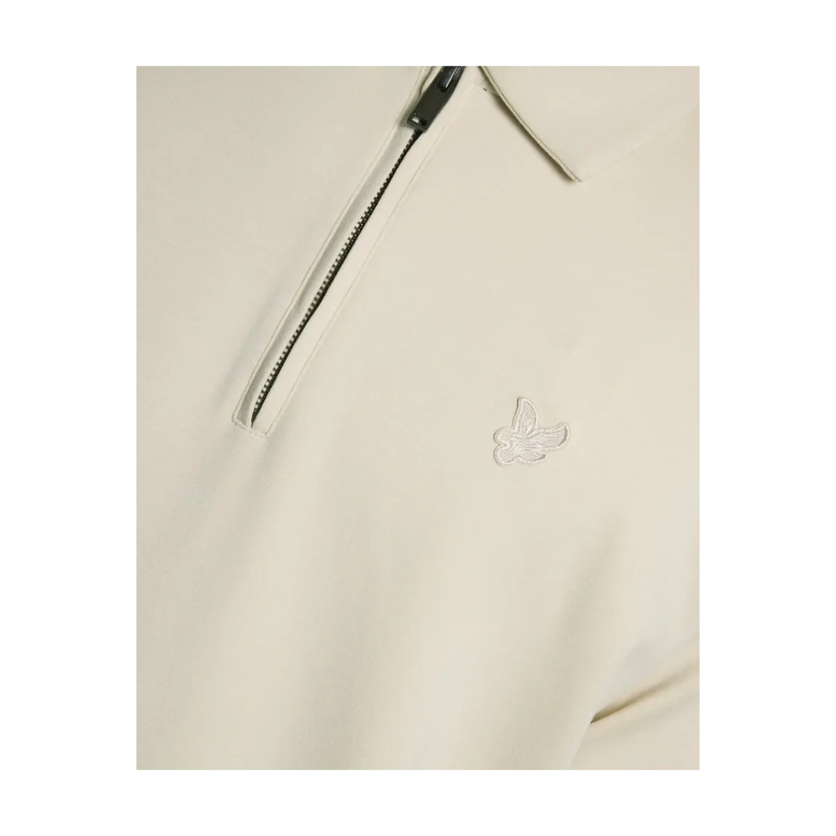 Clearance Lyle & Scott Reaxed Coared Interock weathirt - Birch