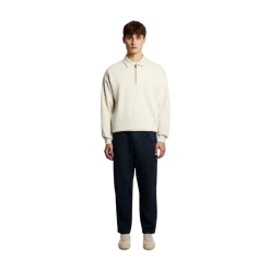 Clearance Lyle & Scott Reaxed Coared Interock weathirt - Birch