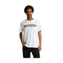 Sale True Religion Reaxed Painted Tee - Optic White/Back