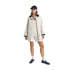 New Gant Rel Linen Blend Pull On Shorts - Eggshell