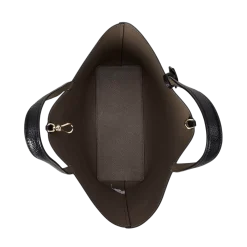 Clearance Lauren Reversible Medium Tote - Black/Taupe