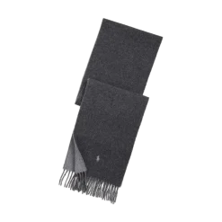 Hot Polo Ralph Lauren Reversible Wool-Blend Scarf - Grey