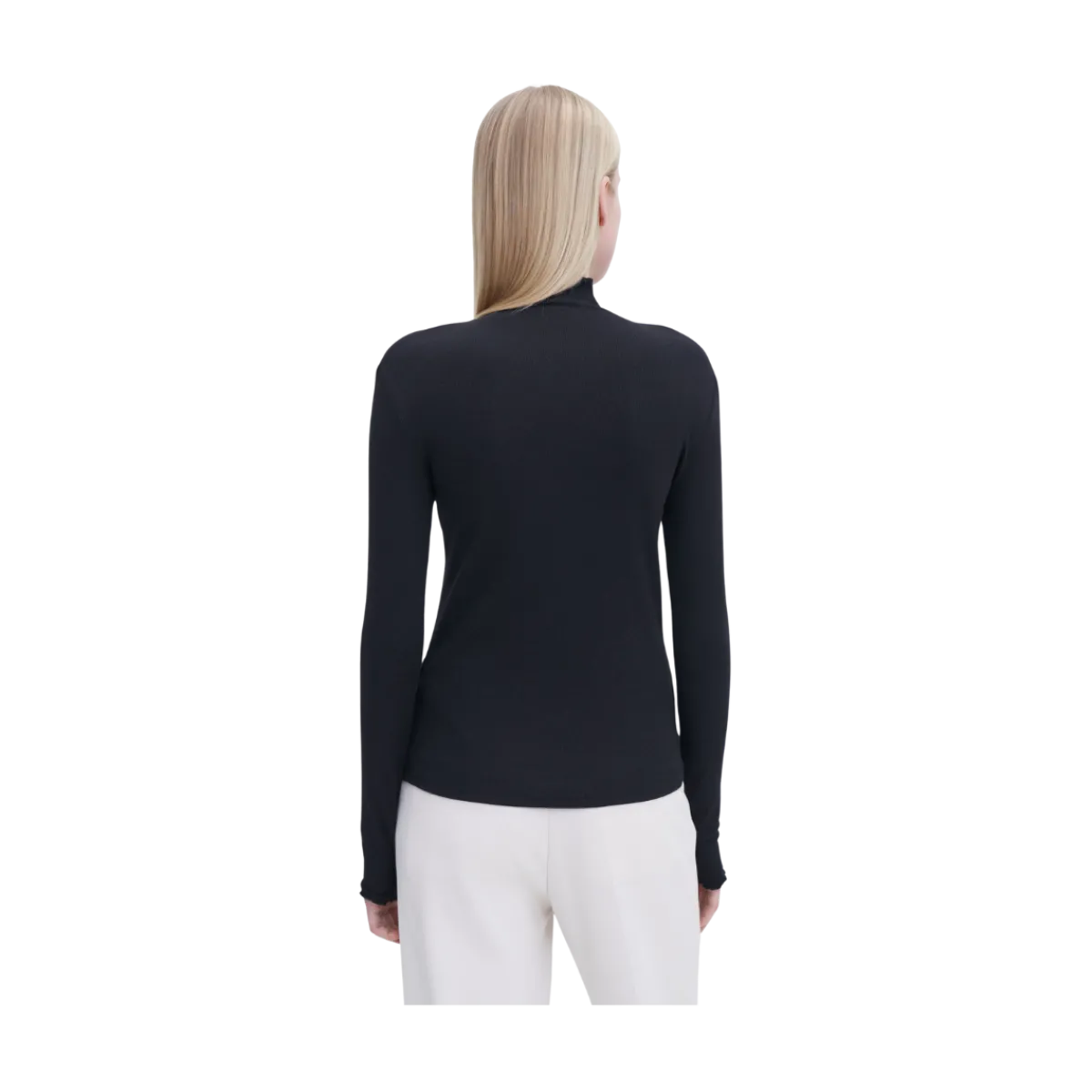 Discount Filippa K Rib Mock Neck Top - Back