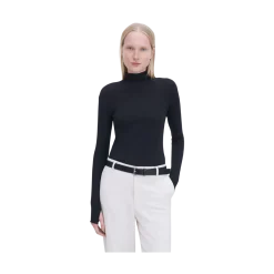 Discount Filippa K Rib Mock Neck Top - Back