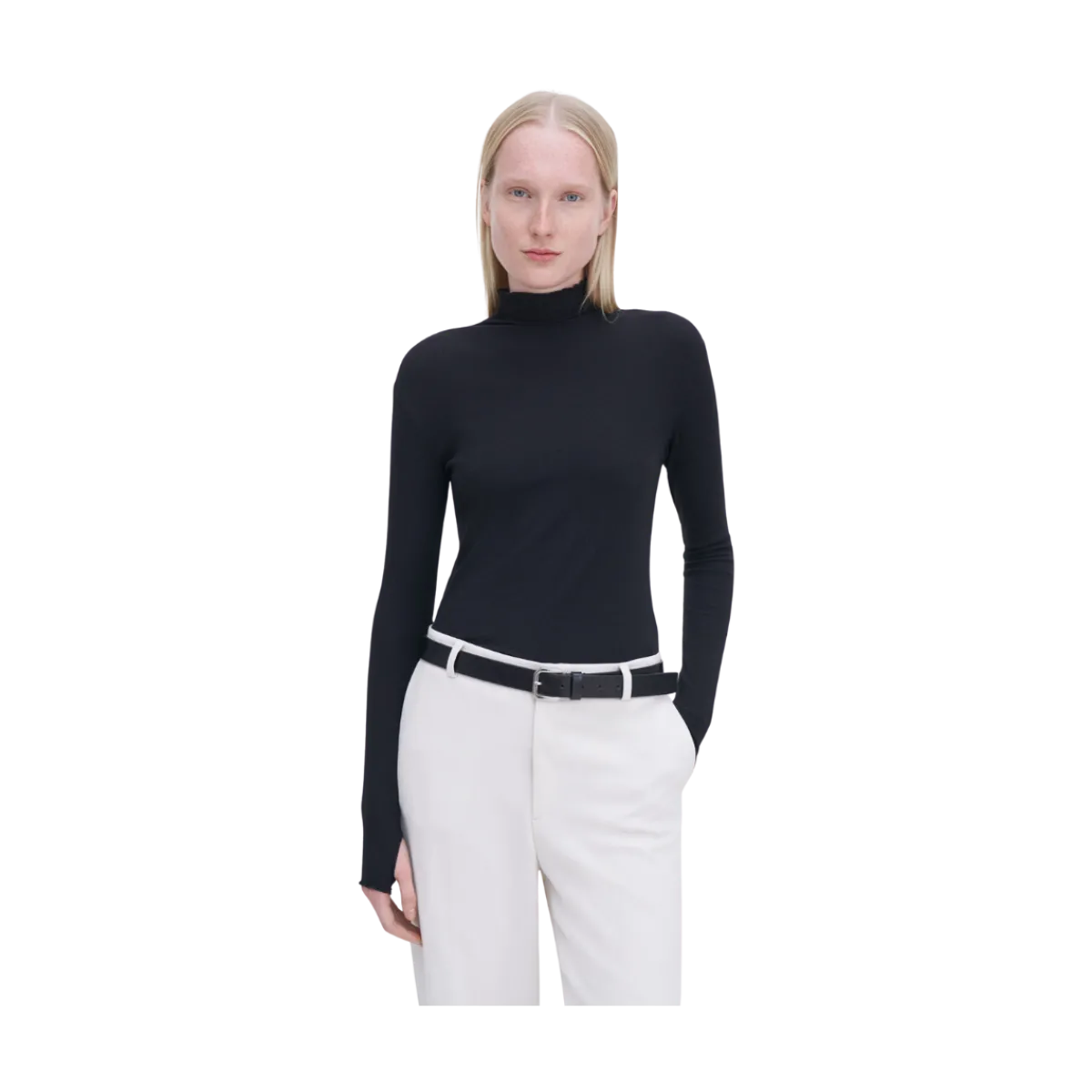 Discount Filippa K Rib Mock Neck Top - Back